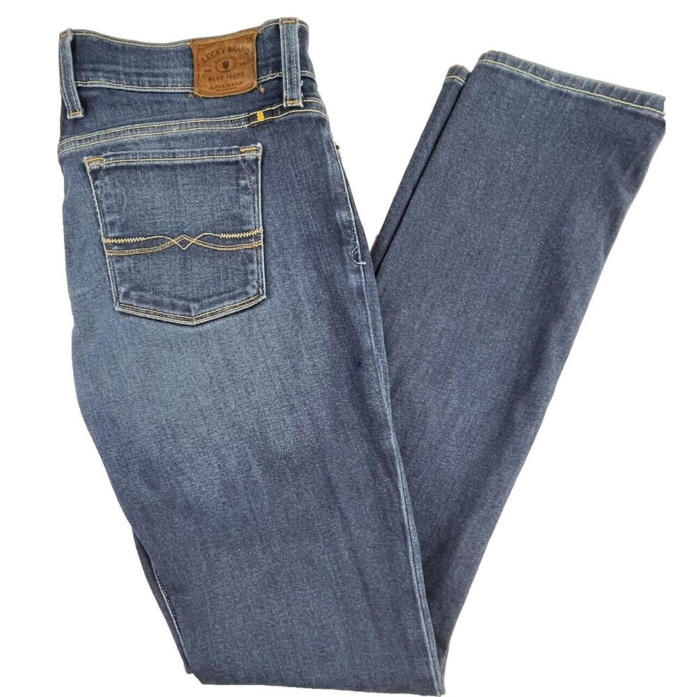Lucky Brand Womens Medium Wash Charlie Skinny Denim Blue Jeans Size 8/29